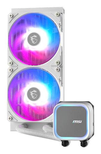 Refrigeracion Liquida MSI MAG CORELIQUID A13 240 White, ARGB, 240 mm, AM4/AM5 , LGA 1700/1851 3