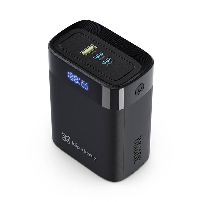 Power Bank Klip Xtreme PowerCell 30000, 30000mAh, 140W, USB C PD, Negro 2