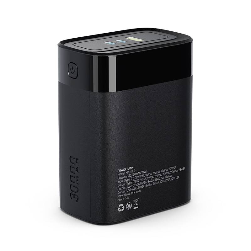 Power Bank Klip Xtreme PowerCell 30000, 30000mAh, 140W, USB C PD, Negro 4
