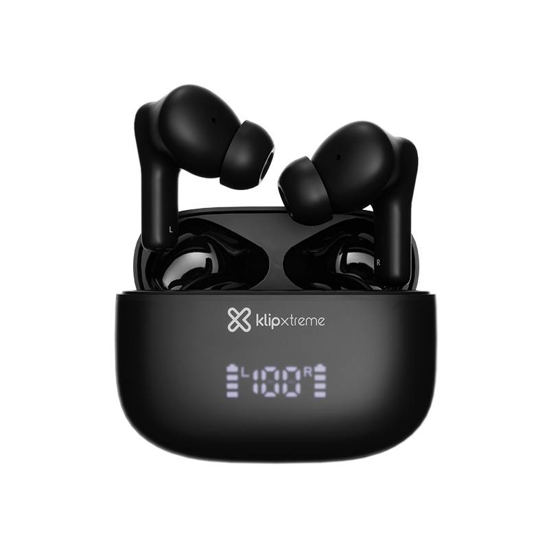 Audífonos Inalámbricos Klip Xtreme EdgeBuds Ultra, True Wireless, ANC, Bluetooth 5.4, IPX4, Black 1