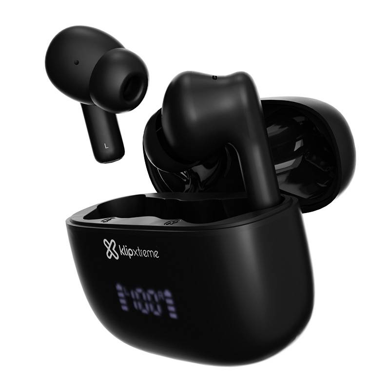 Audífonos Inalámbricos Klip Xtreme EdgeBuds Ultra, True Wireless, ANC, Bluetooth 5.4, IPX4, Black 2