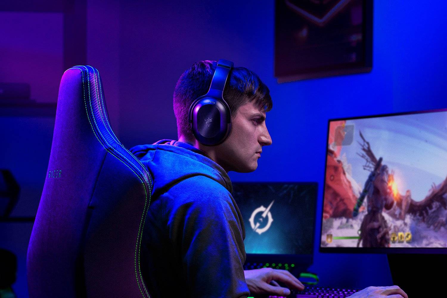 Audífonos Gamer Inalámbricos Razer Barracuda Pro, BT, 2.4GHz, USB-C, ANC Híbrida, THX Spatial Audio 7