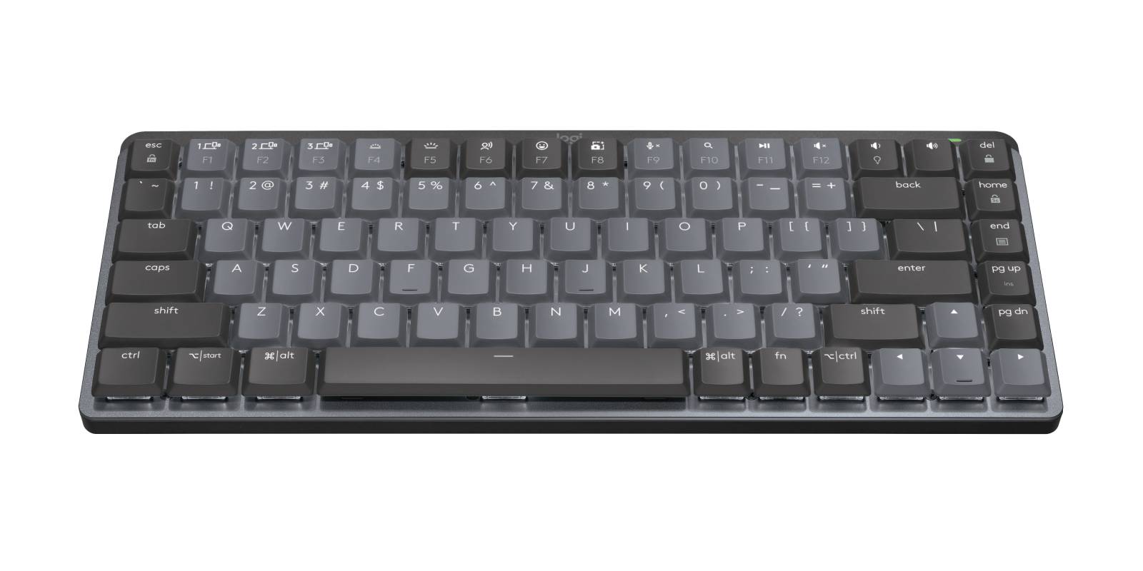 Teclado Mecánico Logitech MX Mechanical Mini, Bluetooth / Dongle USB, Grafito, Español 8