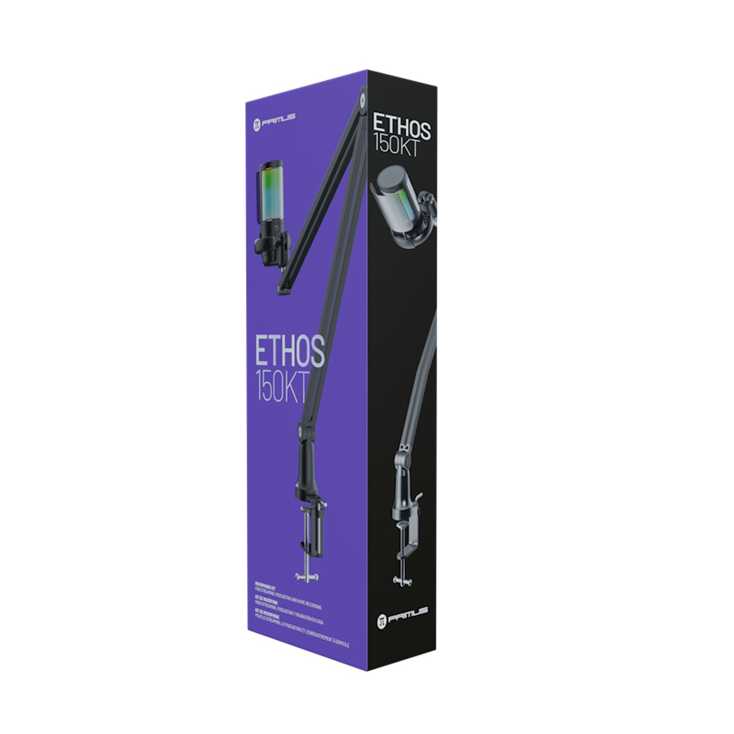 Micrófono condensador Primus Ethos 150KT, cardioide, brazo, USB-C 4