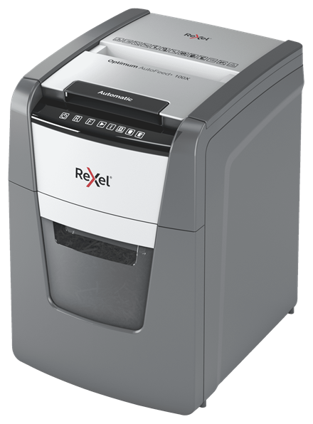 Trituradora de Papel Rexel Optimum AutoFeed 100X, Hasta 100 Hojas, Ciclo 30 Minutos 2