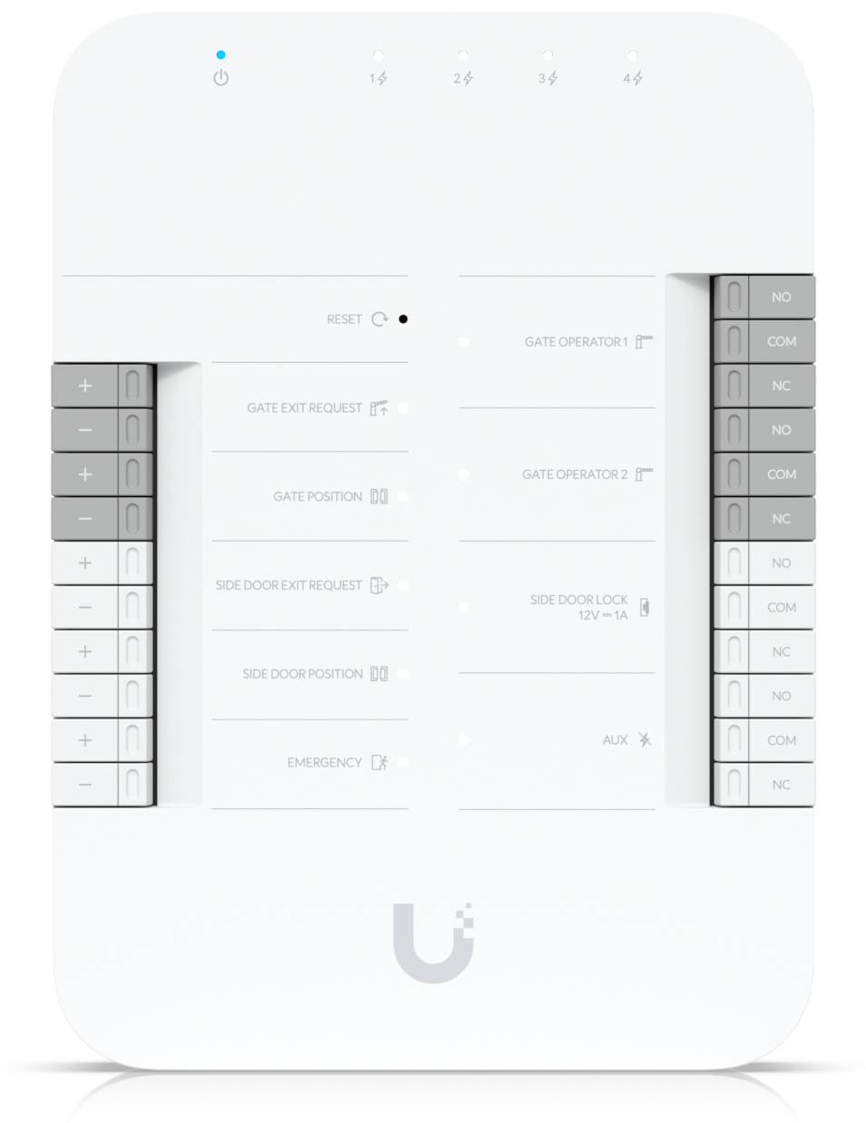 Controlador Portón Riel-Din, PoE++, múltiples relés, UBIQUITI UA-HUB-GATE 2