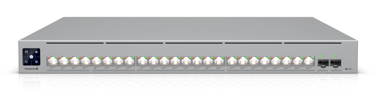 Switch PoE++ Ubiquiti UniFi ECS-24-PoE - 24P RJ45 10GbE, 2x25GbE SFP28, L3, 1050W 2