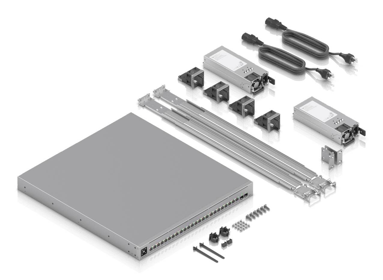 Switch PoE++ Ubiquiti UniFi ECS-24-PoE - 24P RJ45 10GbE, 2x25GbE SFP28, L3, 1050W 10