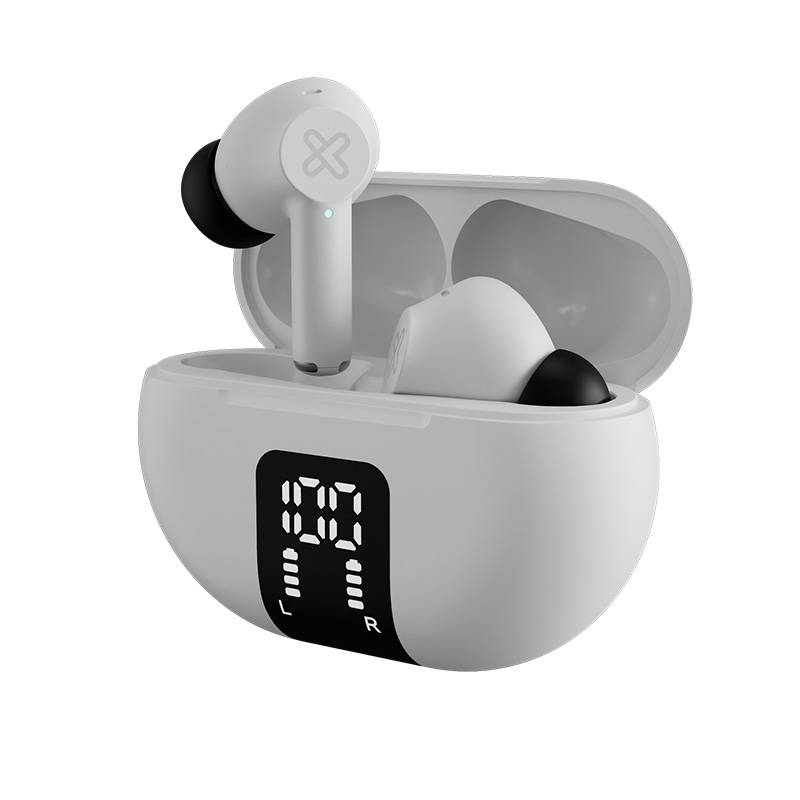 Audífonos Inalámbricos Klip Xtreme EdgeBuds, TWS, Bluetooth 5.4, Blanco 2