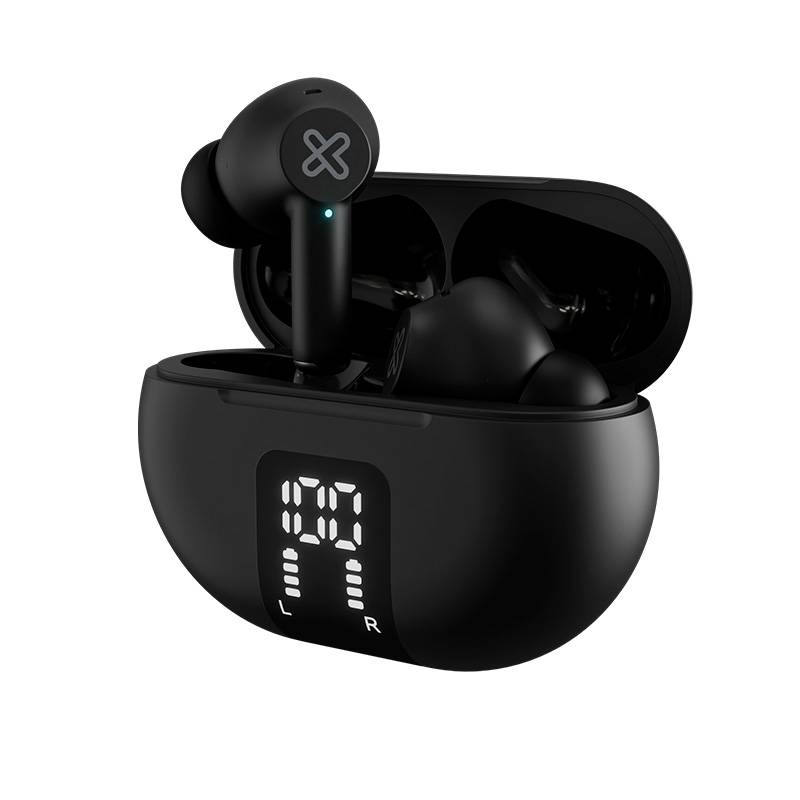 Audífonos Inalámbricos Klip Xtreme EdgeBuds, TWS, Bluetooth 5.4, Negro 1