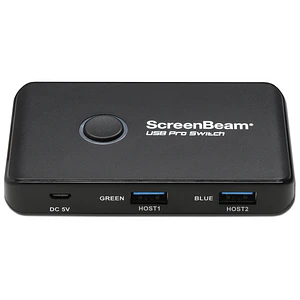 Interruptor para compartir periférico USB 4x ScreenBeam USB Pro Switch, SuperSpeed USB 3.0 