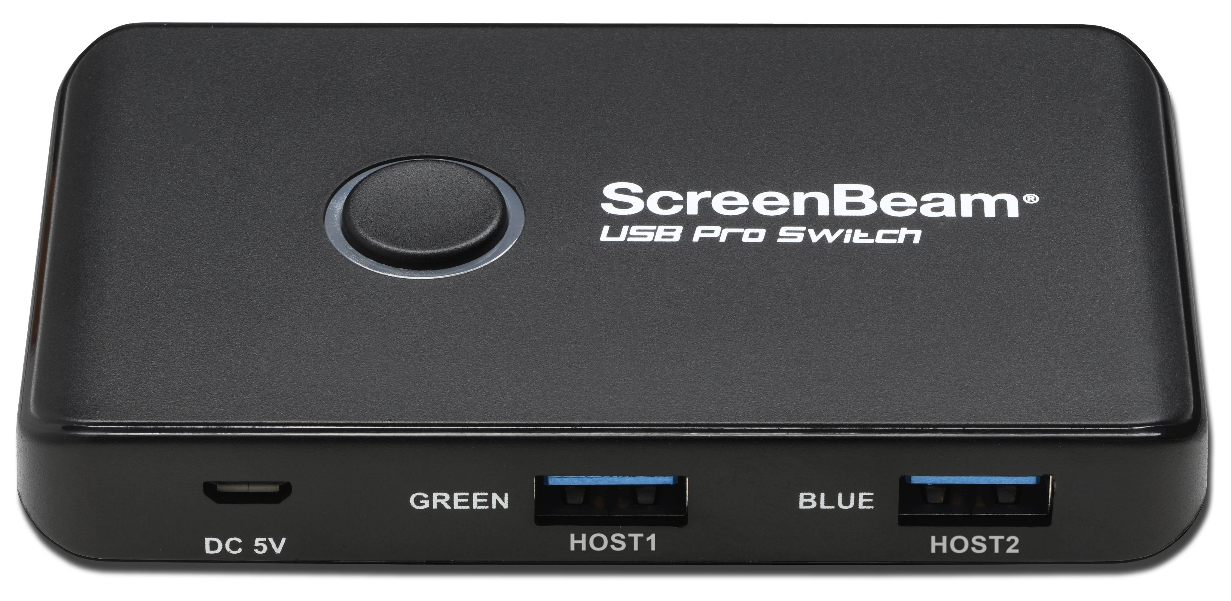 Interruptor para compartir periférico USB 4x ScreenBeam USB Pro Switch, SuperSpeed USB 3.0  1