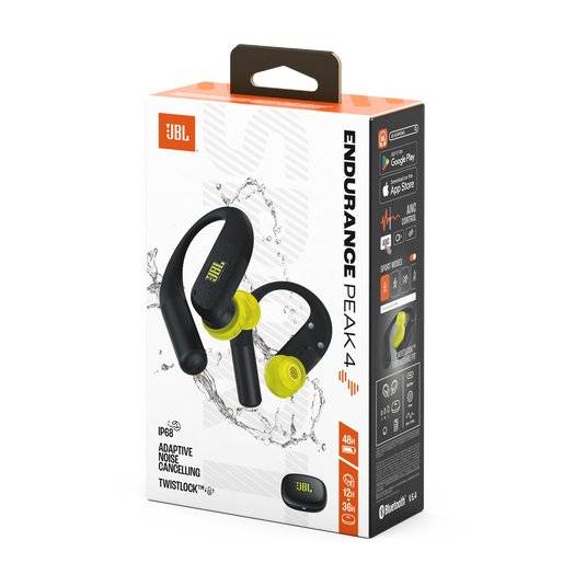 Audífonos JBL Endurance Peak 4 TWS Deportivos, Cancelación de Ruido, IP68, Negro 8