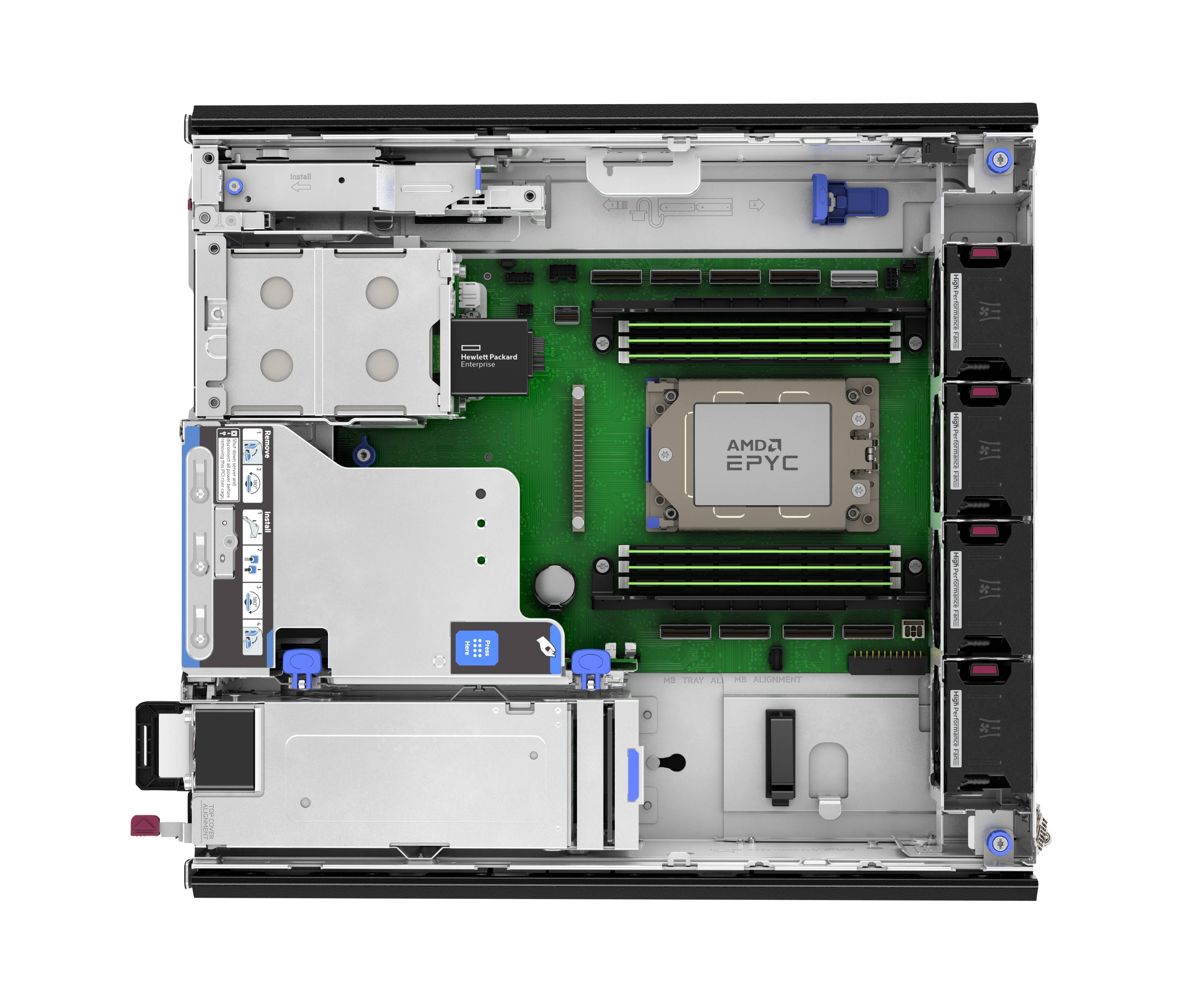 Servidor HPE ProLiant DL145 Gen11 AMD EPYC 8024P 8 Núcleos 32GB DDR5 para Edge Computing 5