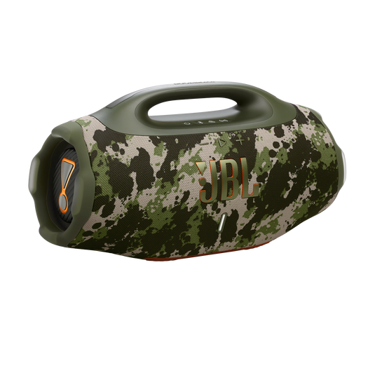 Parlante Bluetooth portátil JBL Boombox 4, IP68, 34h, Auracast, BT 5, Color Camuflaje 1