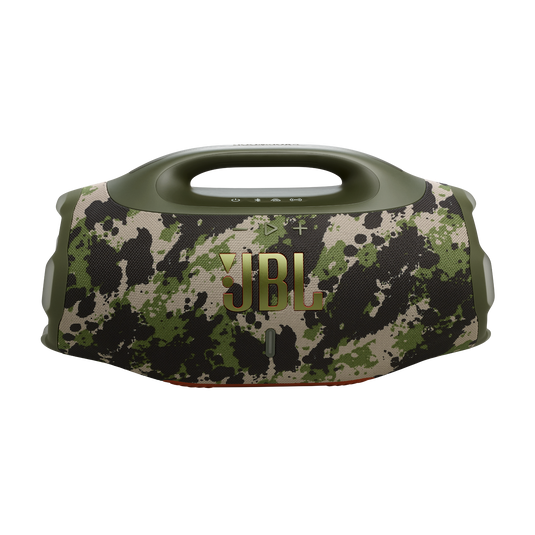 Parlante Bluetooth portátil JBL Boombox 4, IP68, 34h, Auracast, BT 5, Color Camuflaje 2