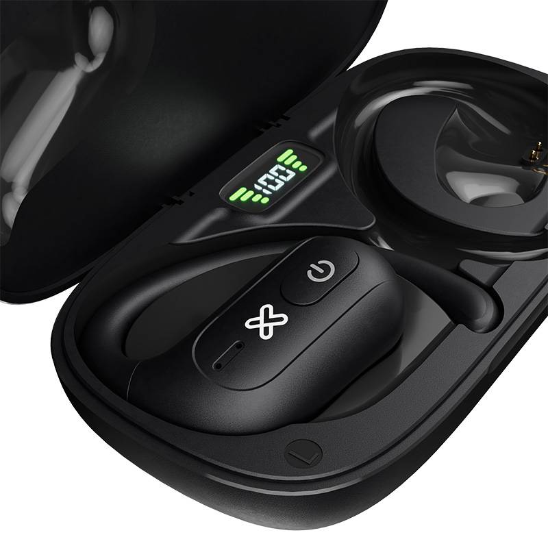Audífonos Inalámbricos Klip Extreme OpenBuds, True Wireless, ENC, Bluetooth 5.3, Negro 2