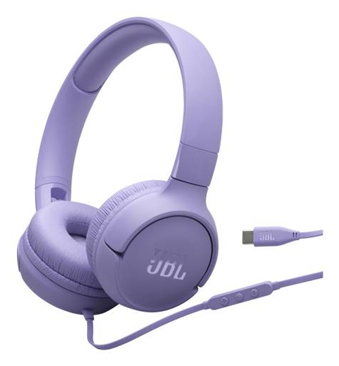 Auriculares JBL Tune 520 con diadema – sonido claro y uso prolongado sin cables (Púrpura) 1