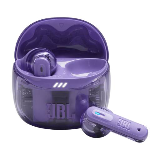 Auriculares JBL Tune Flex 2 TWS con carcasa Ghost – sonido distintivo y diseño vibrante (Morado) 2