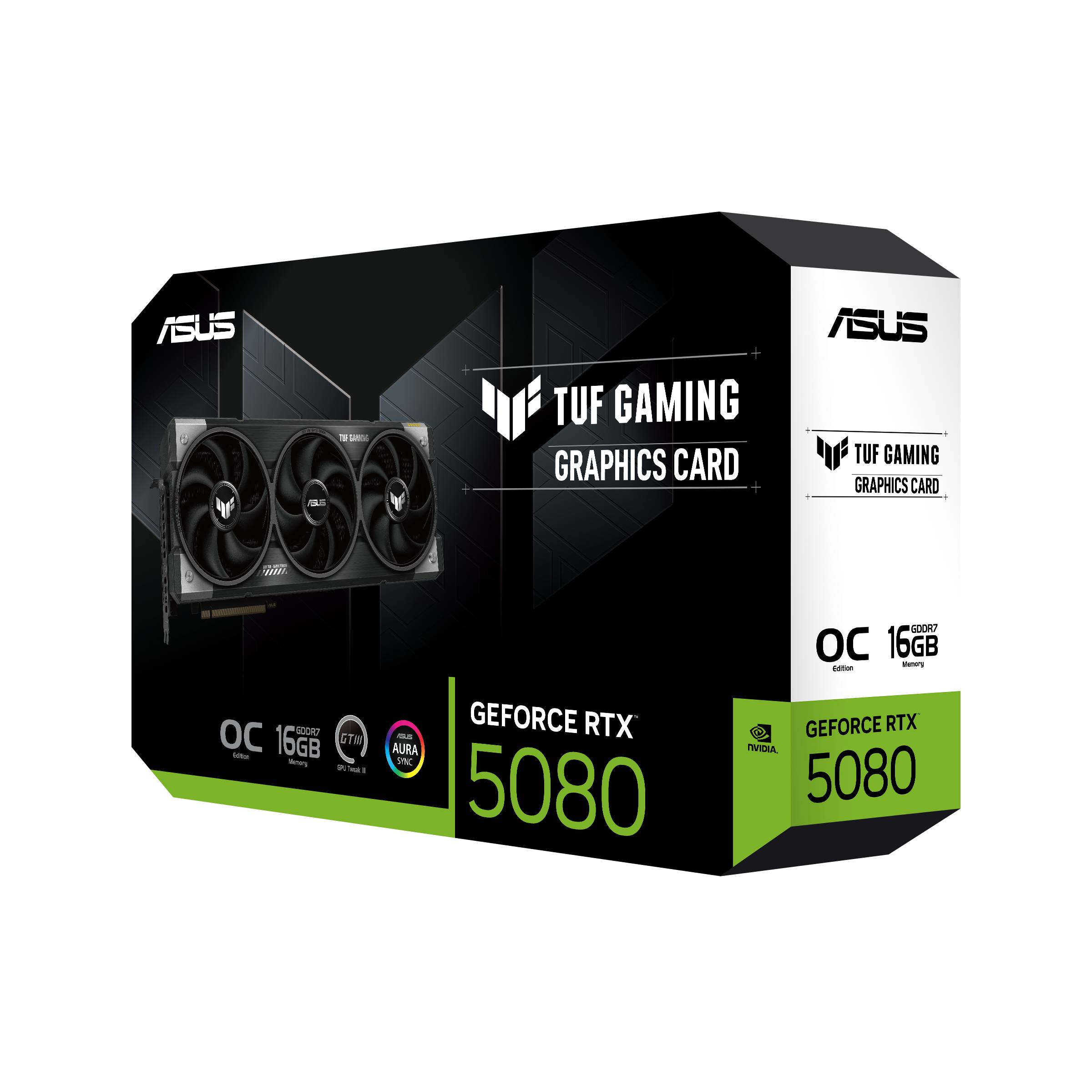 Tarjeta de Video ASUS TUF NVIDIA GeForce RTX 5080 16GB GDDR7 OC Edition PCIe 5.0  12