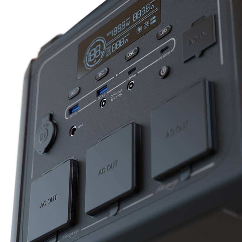 Estación de Energía Portátil Forza FPP-T1202 1200W, Bat LiMnFePO4, Salidas AC/DC/USB, Carga Rápida 2