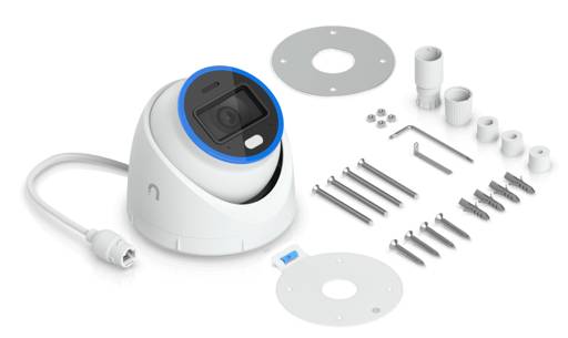 Camara IP Ubiquiti UniFi AI Turret Blanca 8MP PoE Plus MiniDomo Seguridad Empresarial 12