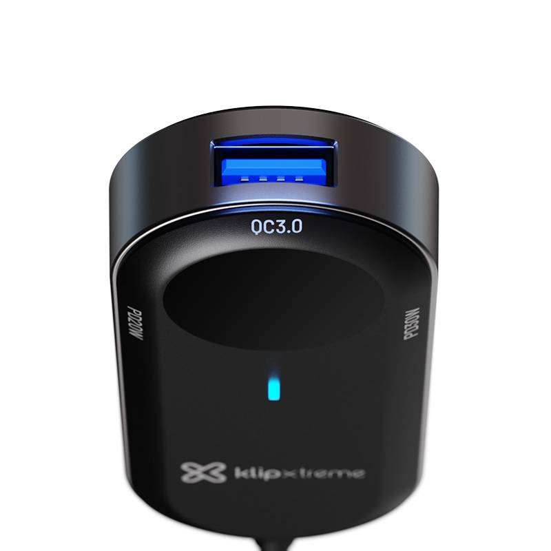 Adaptador auto Klip Xtreme 100W – 4×USB-C, 2×USB-A, carga simultánea de alta potencia 6