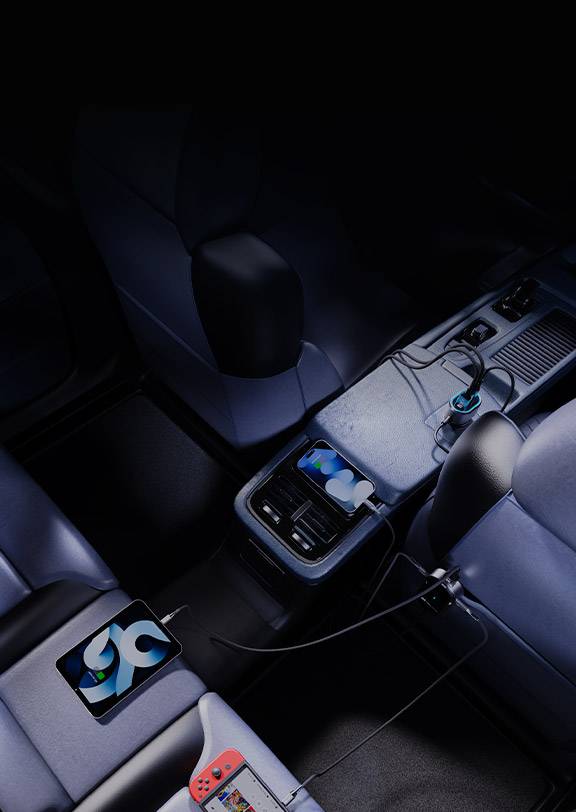 Adaptador auto Klip Xtreme 100W – 4×USB-C, 2×USB-A, carga simultánea de alta potencia 8