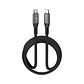 Cable USB-C Klip Xtreme KAC-850 1.8m negro – 240W PD 3.1 con 40Gbps trenzado y resistente - Miniatura 1