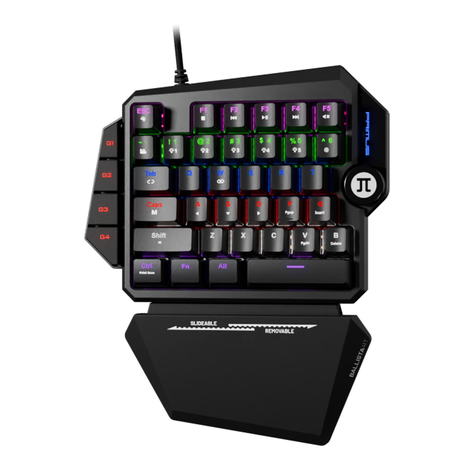 Teclado Gamer Primus Gaming, 35 Teclas, Switch Red, Mecánico, Retroiluminado, Reposamuñecas 1