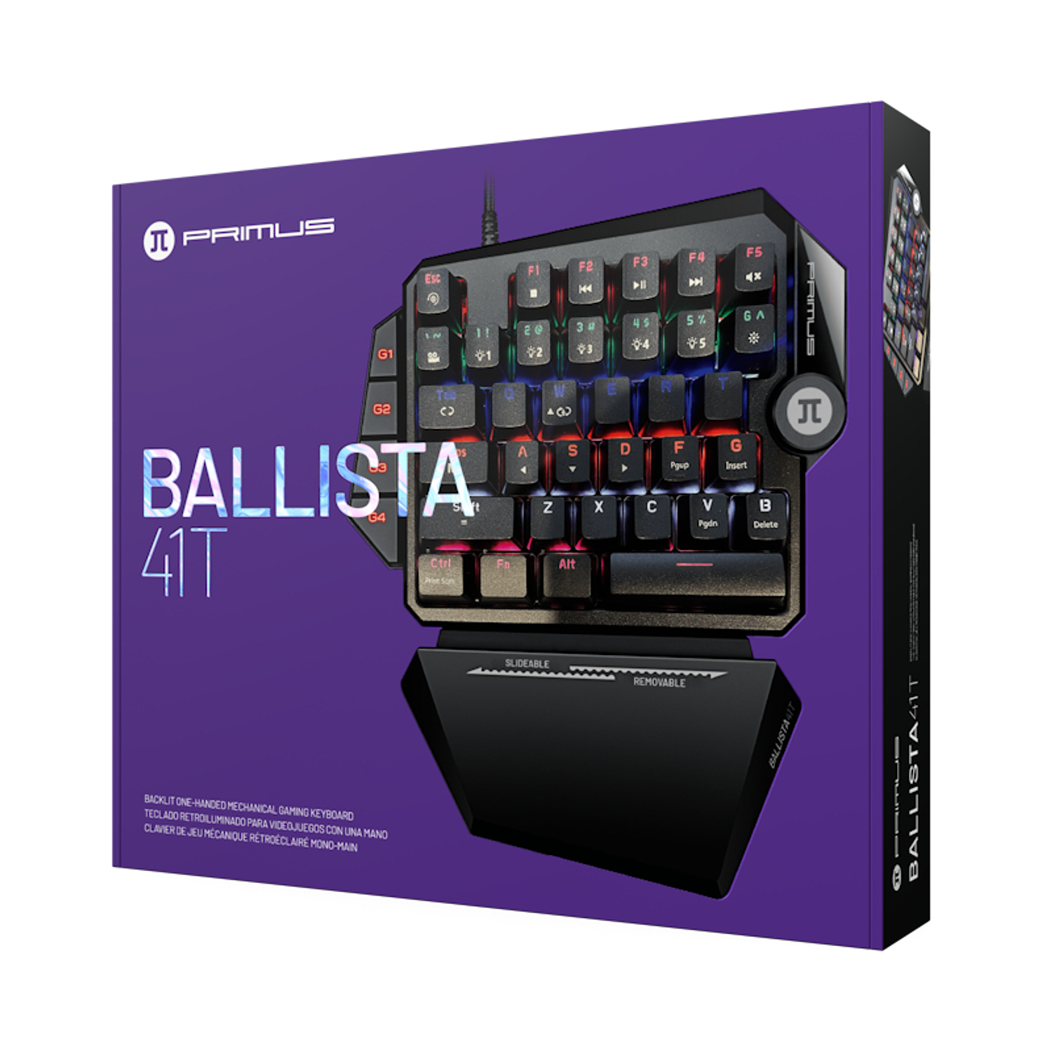 Teclado Gamer Primus Gaming, 35 Teclas, Switch Red, Mecánico, Retroiluminado, Reposamuñecas 4