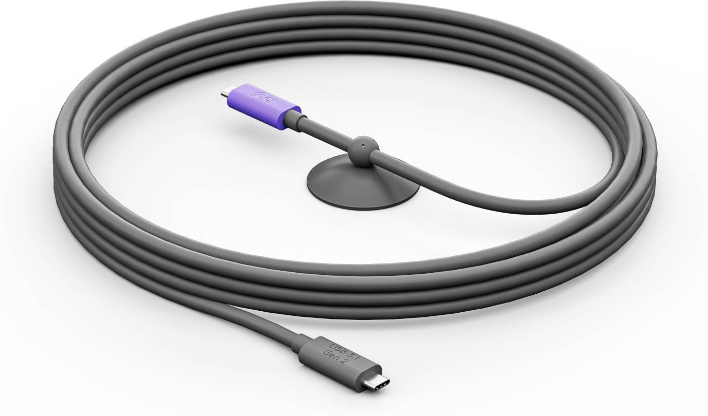 Cable USB-C Activo Logitech 952-000195 - 5m, USB 3.1, Video y Audio 2