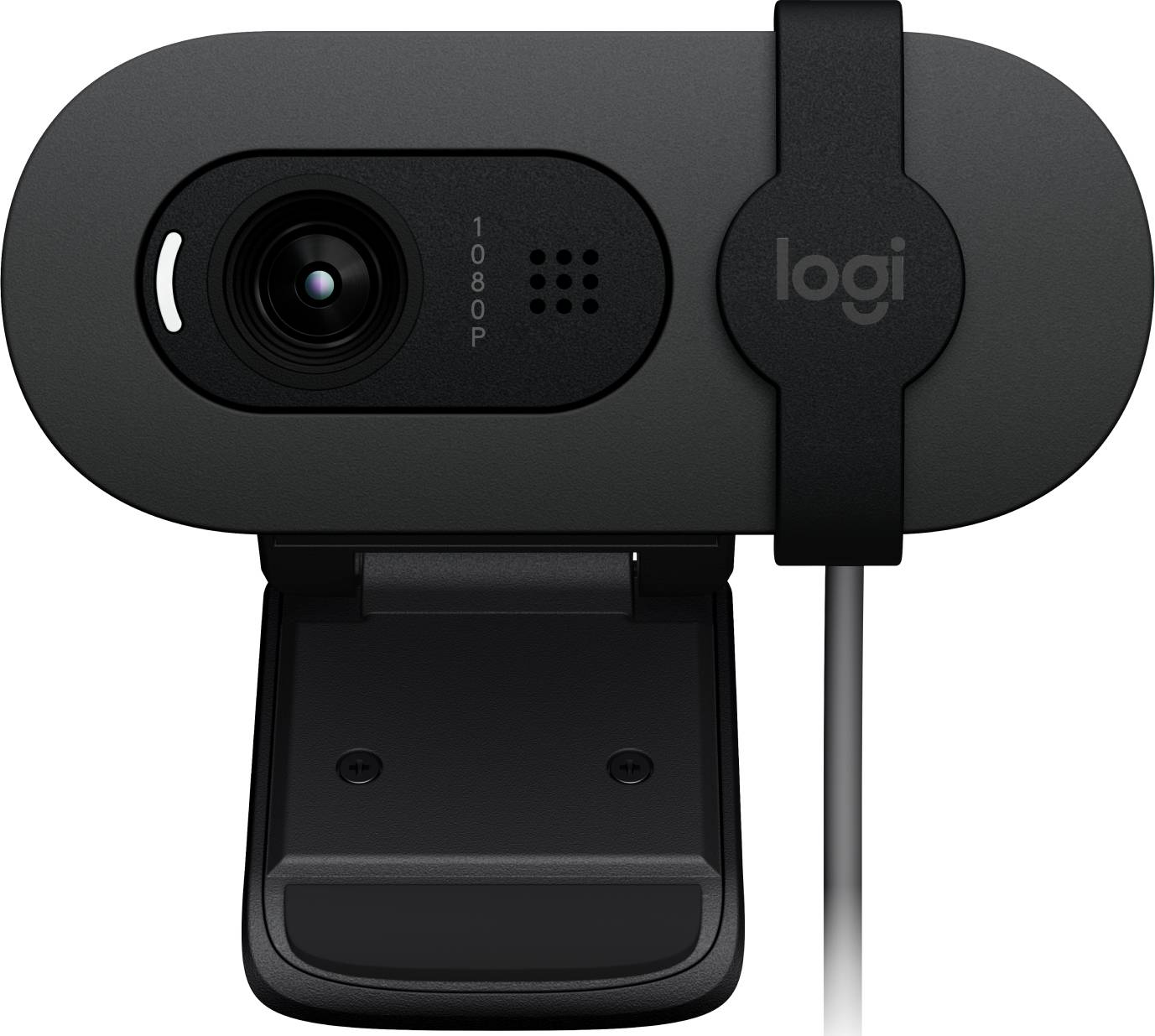 Cámara Web Logitech Brio 100 Full HD, tapa de privacidad, micrófono integrado  2