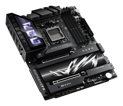Placa Madre ASUS ROG CROSSHAIR X870E HERO, Socket AM5, 4x DDR5, 5x M.2, PCI-e 5.0, USB4, WiFi 7 6