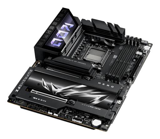 Placa Madre ASUS ROG CROSSHAIR X870E HERO, Socket AM5, 4x DDR5, 5x M.2, PCI-e 5.0, USB4, WiFi 7 7