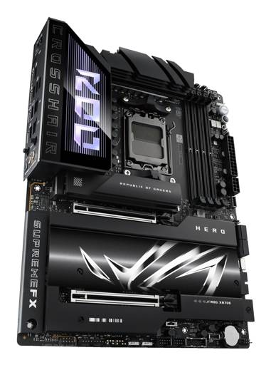 Placa Madre ASUS ROG CROSSHAIR X870E HERO, Socket AM5, 4x DDR5, 5x M.2, PCI-e 5.0, USB4, WiFi 7 8