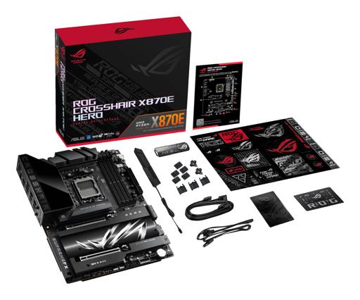 Placa Madre ASUS ROG CROSSHAIR X870E HERO, Socket AM5, 4x DDR5, 5x M.2, PCI-e 5.0, USB4, WiFi 7 14