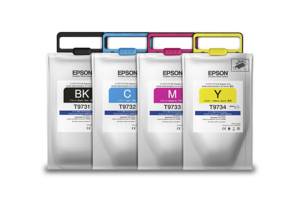 Bolsa de Tinta Original Epson T973 de Alta Capacidad, Cian  1