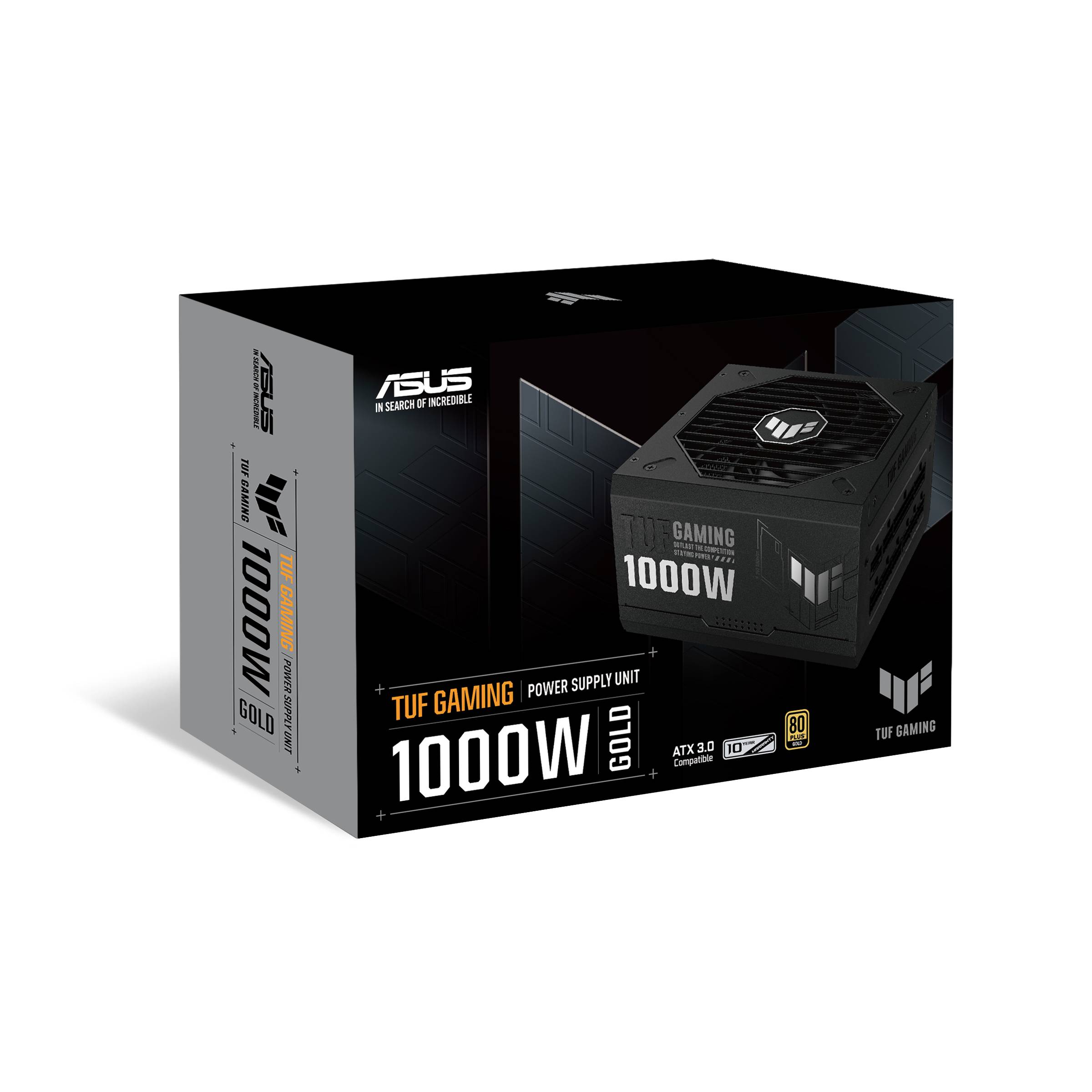 Fuente de Poder ASUS TUF Gaming 1000W Certificada 80+ Plus Gold ATX 3.0 Totalmente Modular 14