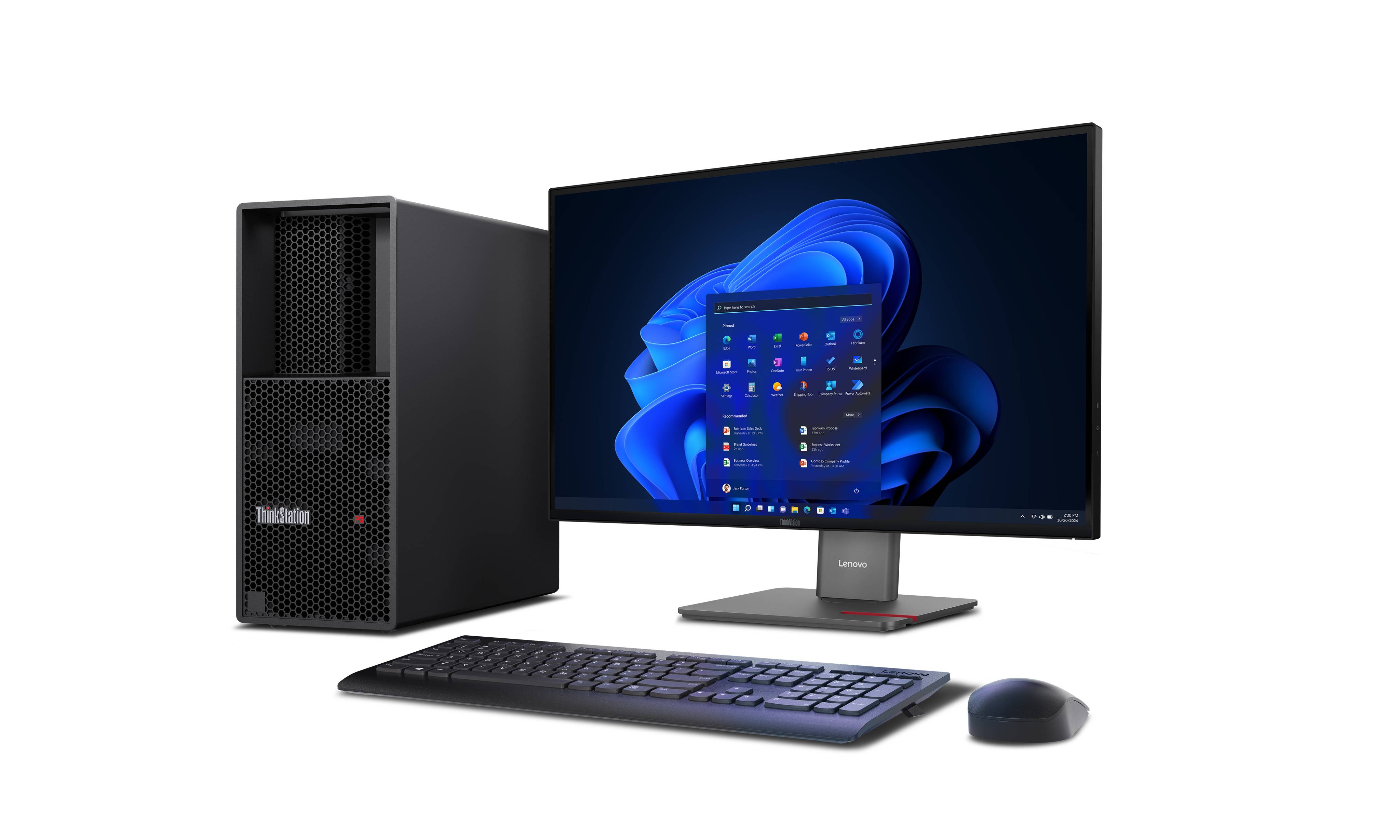 Lenovo ThinkStation P3 Tower Gen 2 Intel Core Ultra 7 265 NVIDIA RTX A1000 16GB DDR5 1TB SSD W11Pro 10