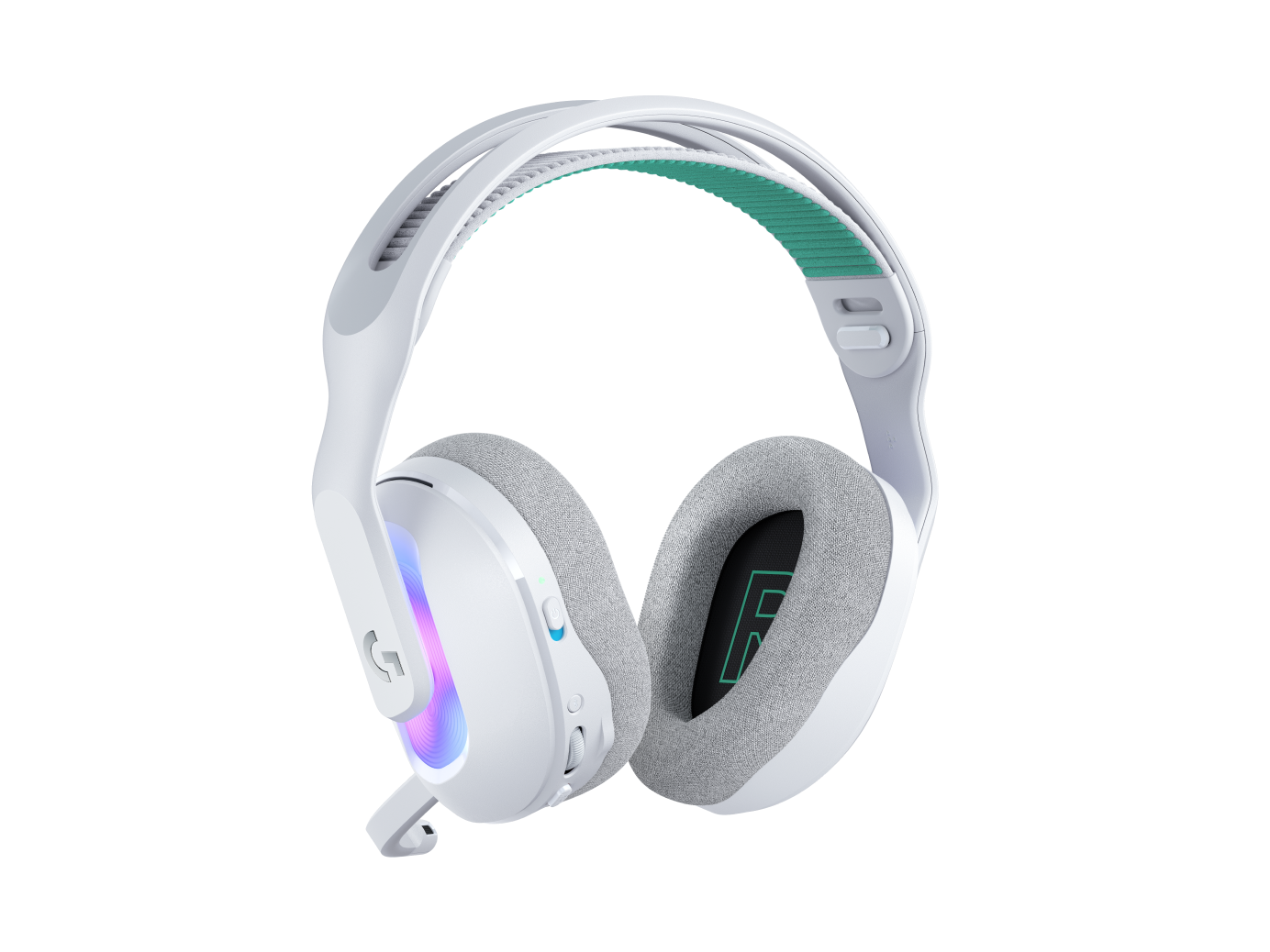Audífonos Gamer Logitech G522 LIGHTSPEED, Wireless 2.4GHz, RGB, Blanco 2