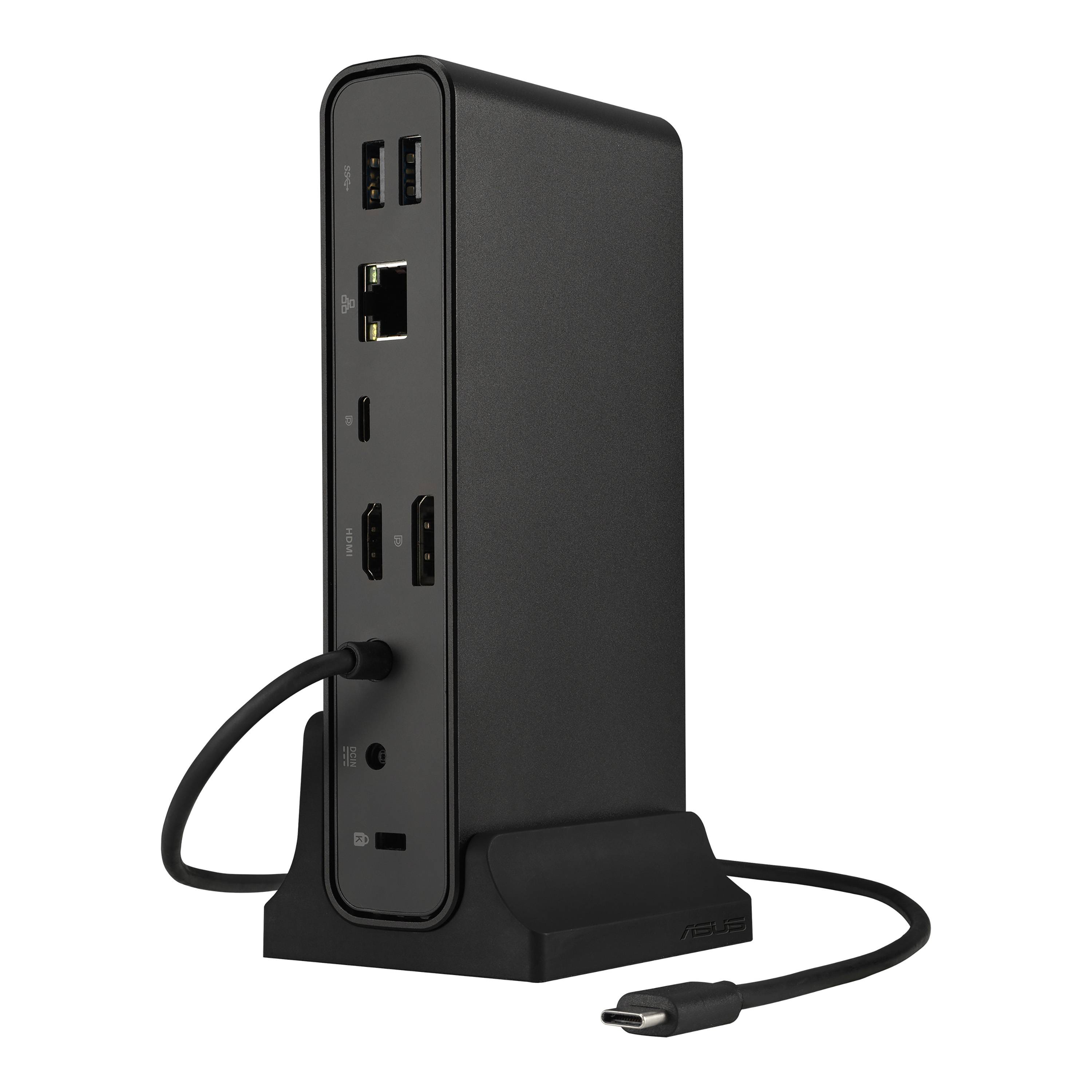 Docking Station ASUS DC300 USB-C Triple Display, 90W, HDMI/DP/USB-A/USB-C/RJ45, Aluminio 2