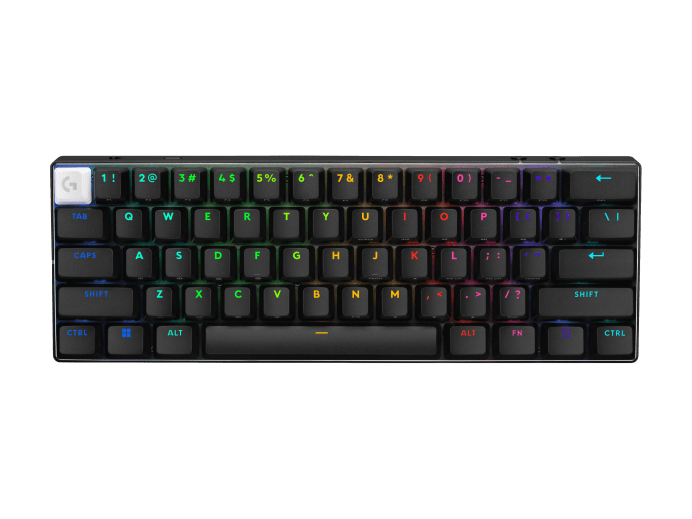 Teclado Gamer Inalámbrico Logitech G PRO X 60, Ingles, Switch Tátctil, RGB, 60%, Color Negro 2