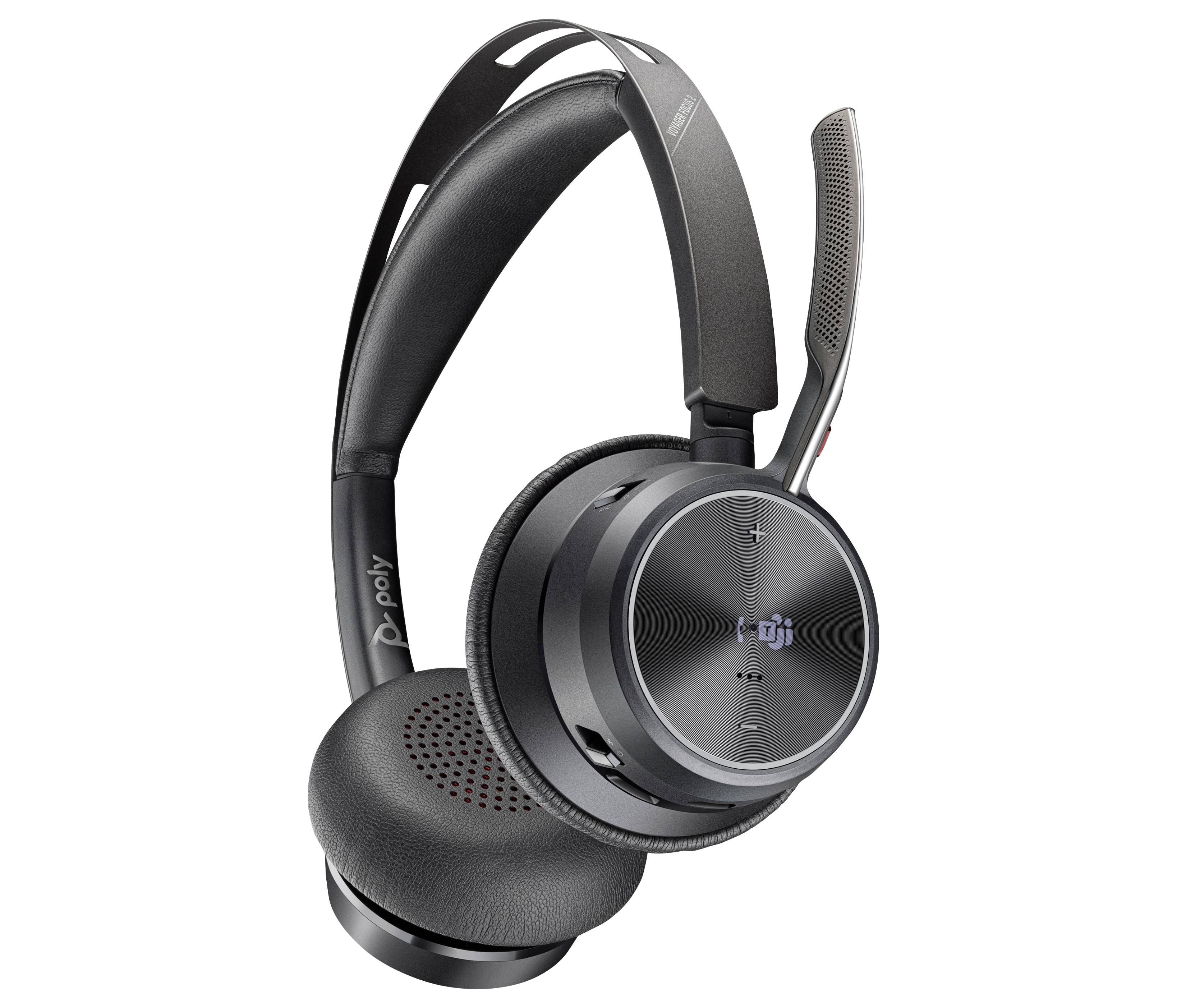 Auriculares Poly Voyager Focus 2 USB-C con Base de Carga y Certificación Microsoft Teams 3