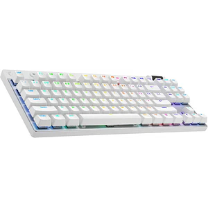 Teclado Mecánico Inalámbrico Logitech PRO X TKL LIGHTSPEED, Switch GX Brown, Inglés, White