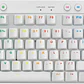 Teclado Mecánico Inalámbrico Logitech PRO X TKL LIGHTSPEED, Switch GX Brown, Inglés, White - Miniatura 6