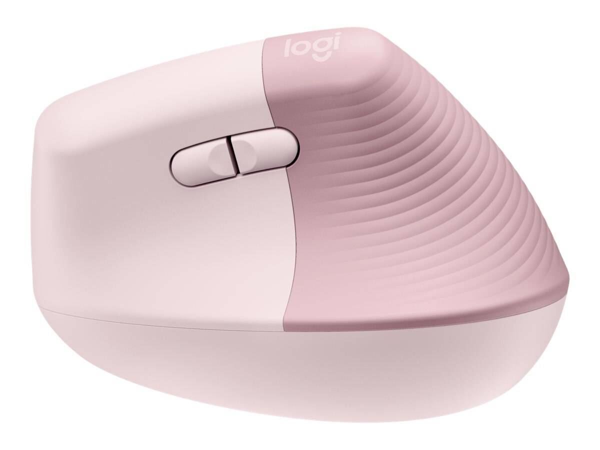 Mouse Ergonómico Logitech Lift, 6 Botones, 4000DPI, Bluetooth, Dark Rose 2