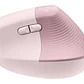 Mouse Ergonómico Logitech Lift, 6 Botones, 4000DPI, Bluetooth, Dark Rose - Miniatura 2