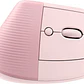 Mouse Ergonómico Logitech Lift, 6 Botones, 4000DPI, Bluetooth, Dark Rose - Miniatura 3