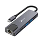 Hub USB-C Xtech XTC-572 5 en 1 HDMI 4K Ethernet USB 3.0 PD 100W Multipuerto - Miniatura 1